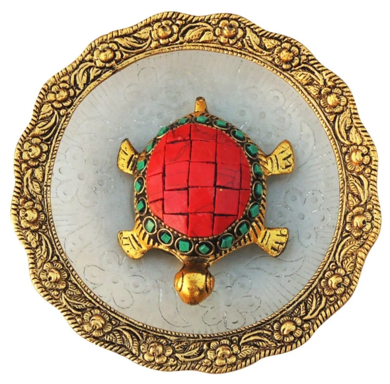 Aluminium Tortoise (Kachua) Showpiece, 1 inch, 220 g