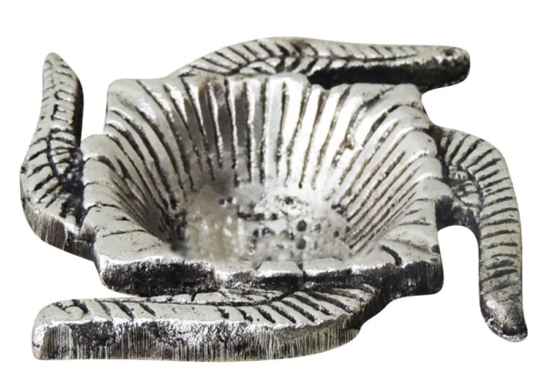 Aluminium Swastik Diya (Deepak), 0.5 inch, Vedikcraft Moradabad