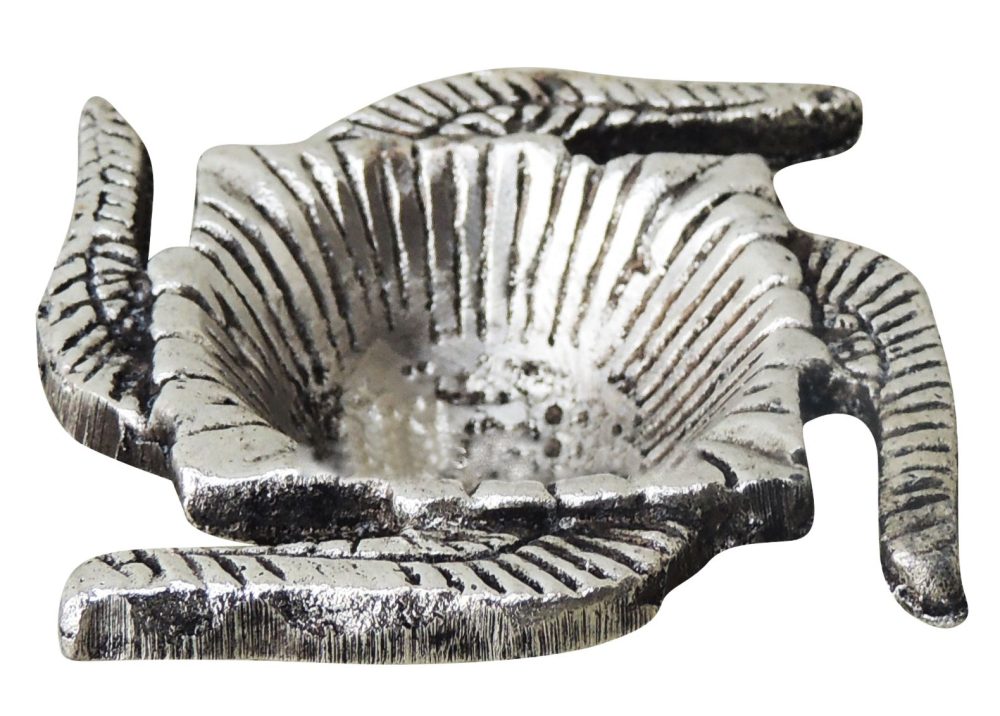 Aluminium Swastik Diya (Deepak), 0.5 inch, Vedikcraft Moradabad