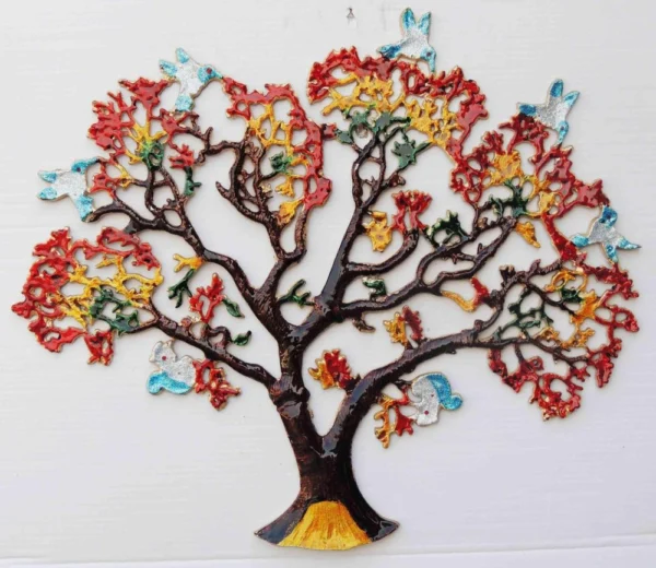 Aluminium Wall Hanging Tree, 24 inch, Vedikcraft Moradabad