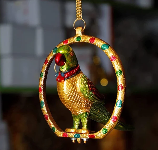 Aluminium Wall Hanging Decorative (Parrot), 10 inch, Vedikcraft Moradabad