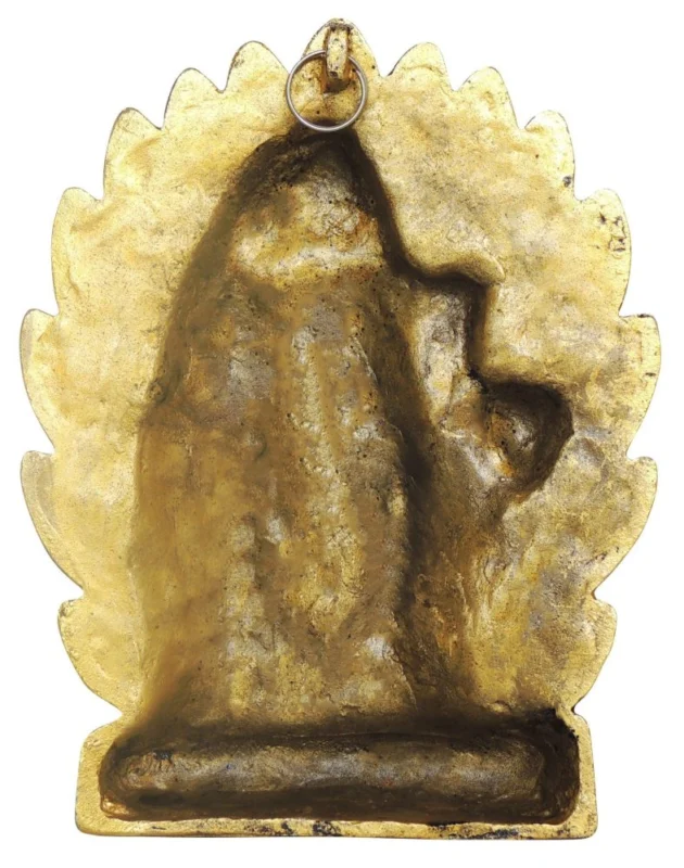 Radha Krishna Idol in Aluminium, Wall Hanging, 9 inch, 640 g