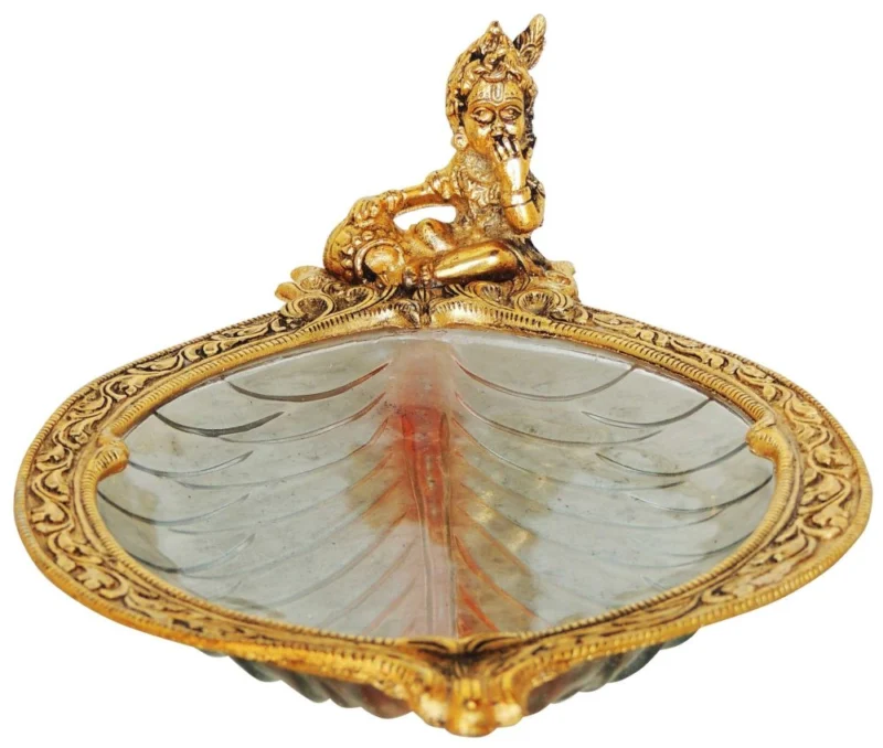 Aluminium Serving Plate (Laddu Gopal), 11 inch
