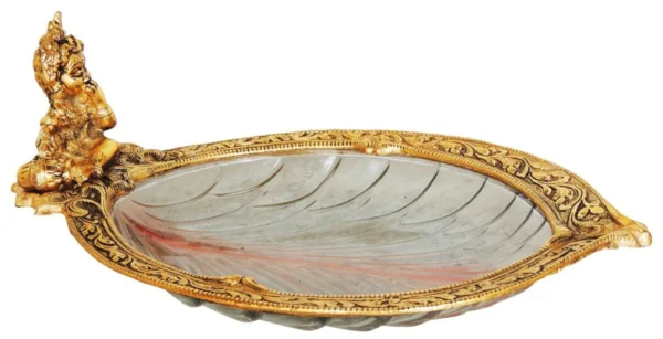 Aluminium Serving Plate (Laddu Gopal), 11 inch, Vedikcraft Moradabad