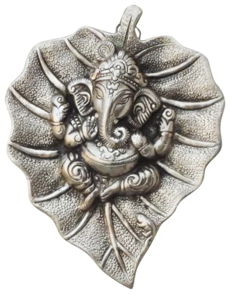 Aluminium Wall Hanging Ganesh (Patta Big), 6.5 inch, Vedikcraft Moradabad