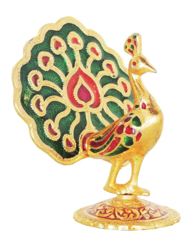 Aluminium Peacock Showpiece, 5 inch