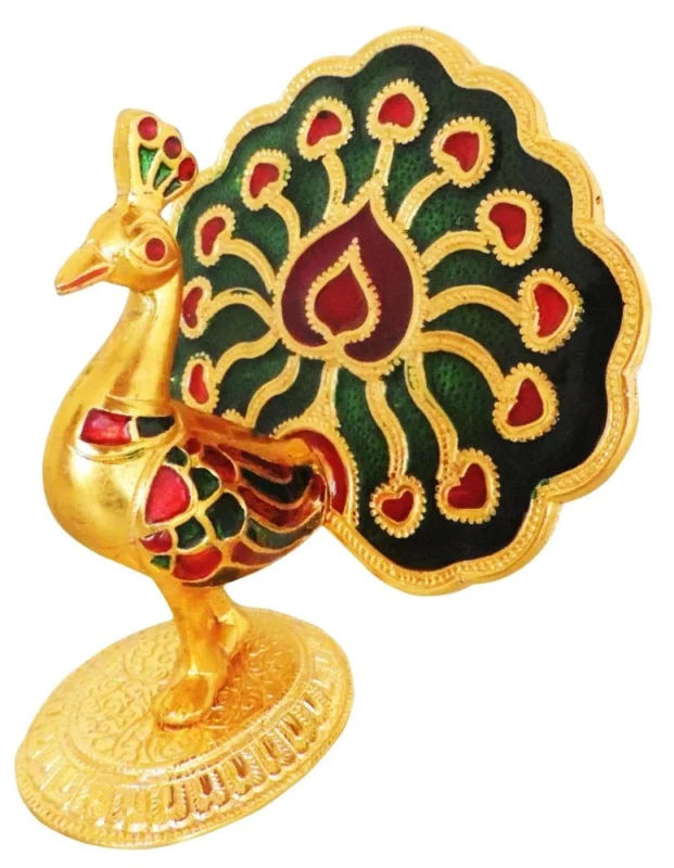 Aluminium Peacock Showpiece, 5 inch