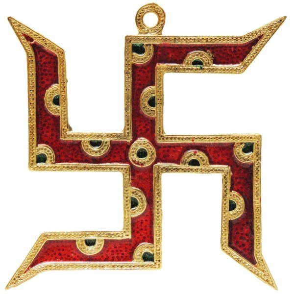 Aluminium Wall Hanging Decorative (Satiya), 7 inch, Vedikcraft Moradabad
