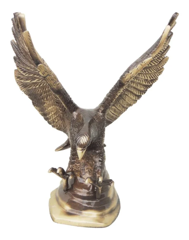 Brass Eagle Showpiece, 9 inch – for Table Décor