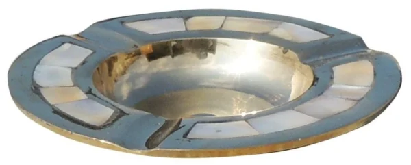 Brass Ashtray, 0.8 inch, 230 g, brass, Vedikcraft Moradabad
