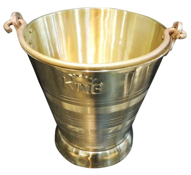 Brass Water Bottle (Bucket), 12 inch