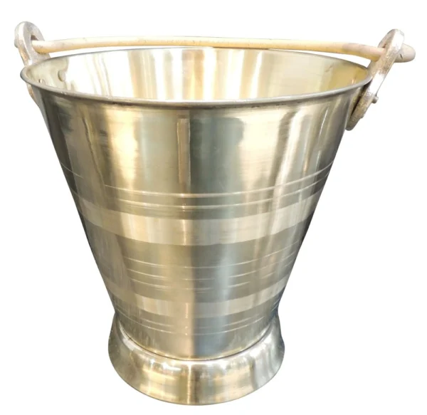 Brass Water Bottle (Bucket), 11 inch, brass, Vedikcraft Moradabad
