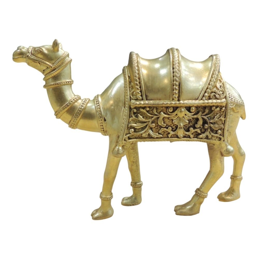 Brass Camel Showpiece, 4 inch, brass, Vedikcraft Moradabad