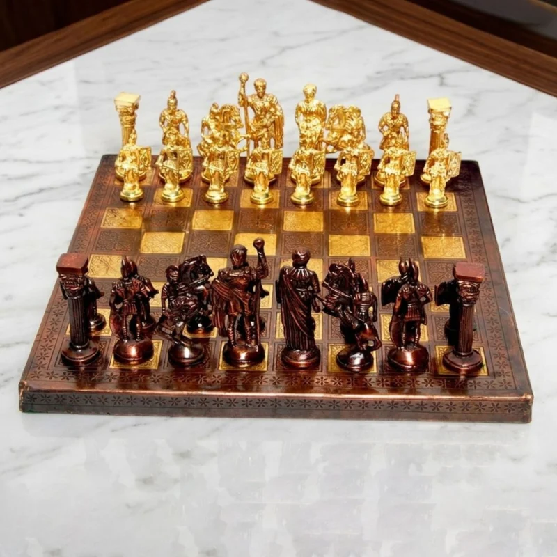 Brass Chess, 4 inch, 3.92 kg – Antique Décor
