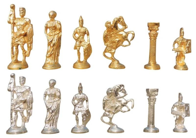 Brass Chess Gold Silver, 1 inch