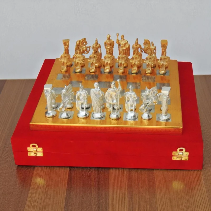 Brass Chess Gold Silver, 1 inch – Antique Décor