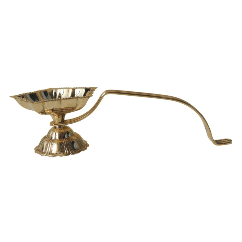 Brass Akhand Diya (Deepak), 1.7 inch