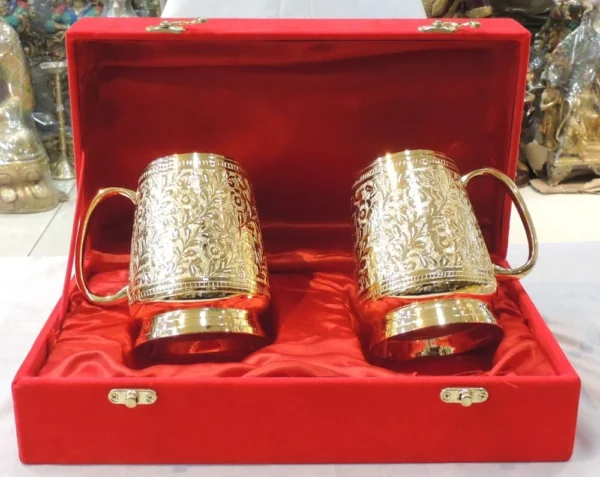 Brass Glass (Gilas) (Beer Mug Diwali), brass, Vedikcraft Moradabad