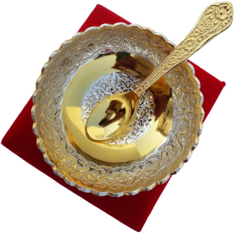 Brass Bowl (Patti Tone), silver plated brass