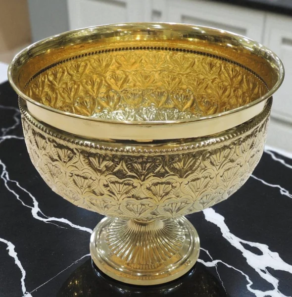 Brass Bowl, 9 inch, 1.4 kg, brass, Vedikcraft Moradabad