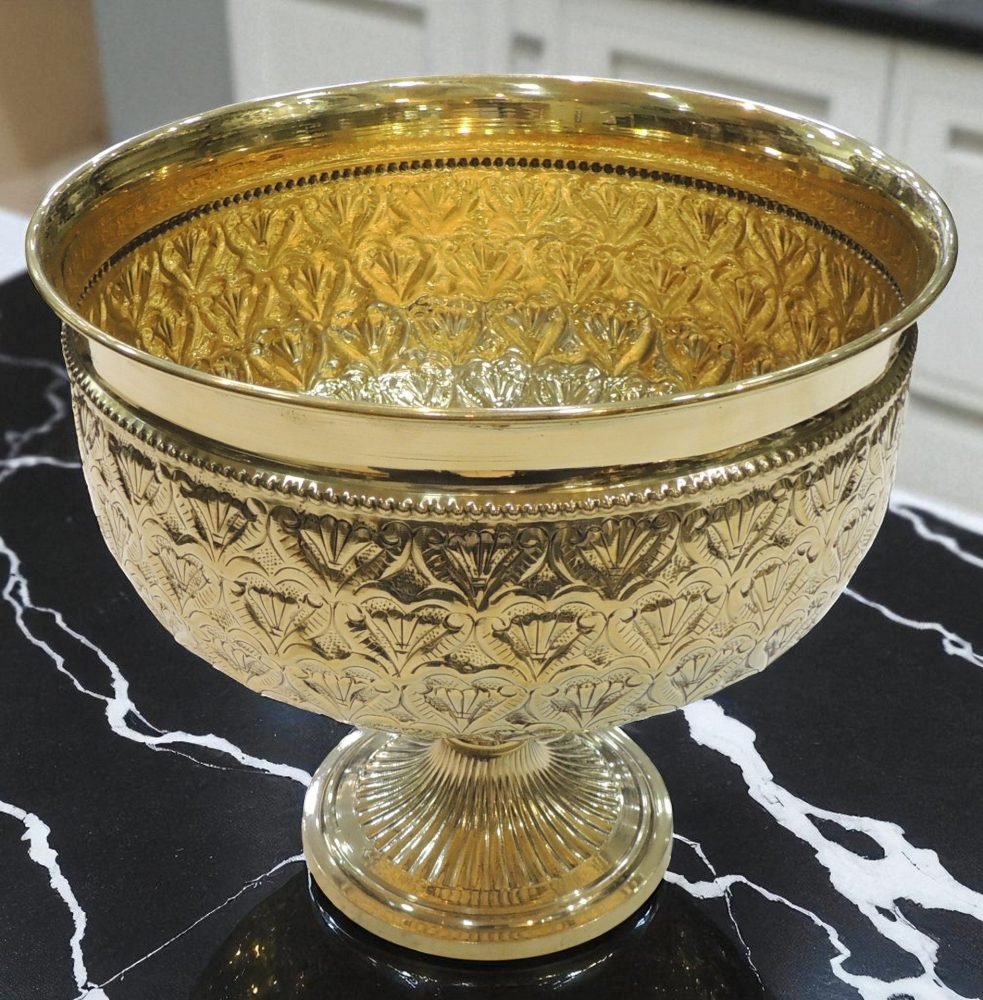 Brass Bowl, 9 inch, brass, Vedikcraft Moradabad