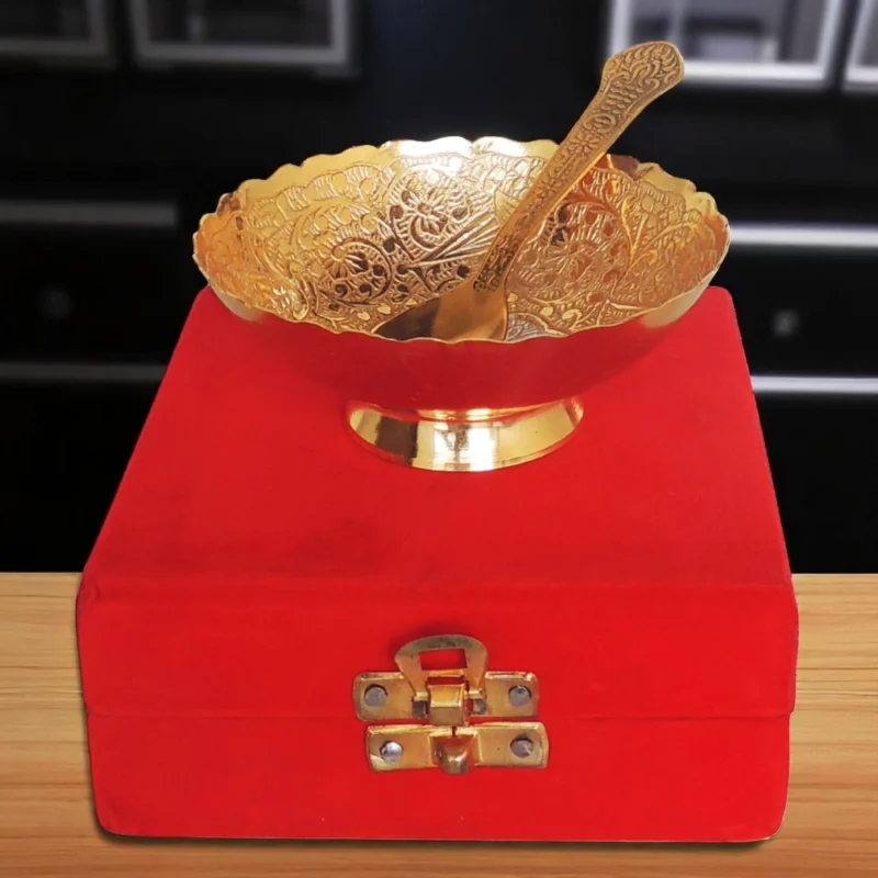 Brass Bowl (Velvet Box), 4 inch