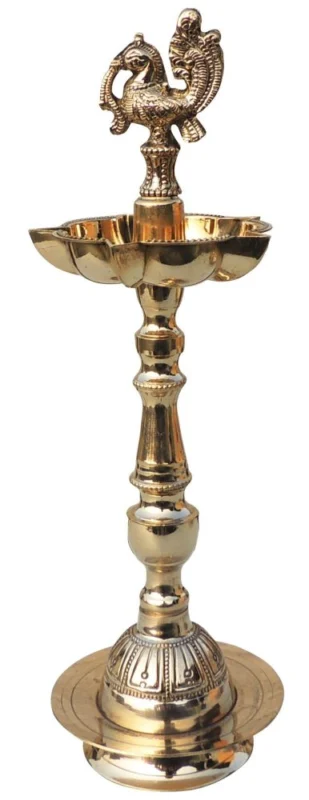 Brass Table Oil Lamp (Samai) (Dana), 13 inch (No. 10)