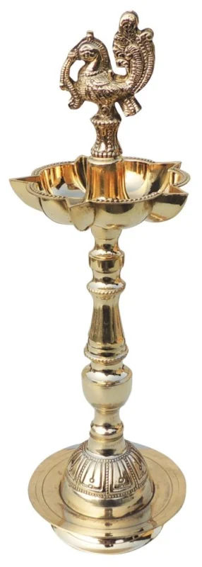 Brass Table Oil Lamp (Samai) (Dana), 14 inch (No. 11)