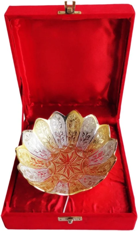 Brass Bowl, design B066, silver plated brass