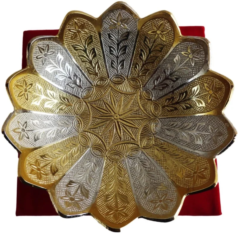 Brass Bowl, design B066, silver plated brass