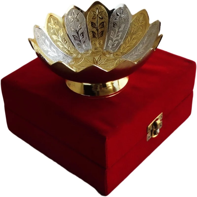 Brass Bowl, design B066, silver plated brass