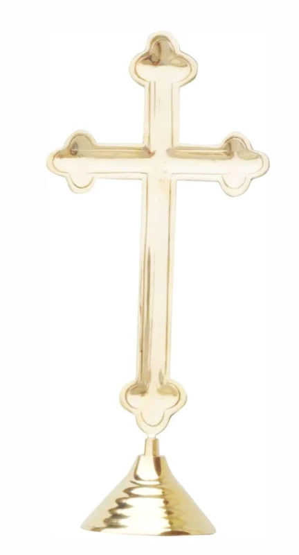 Cross Idol in Brass (Christmas), 16.5 inch – for Temple and Entrance