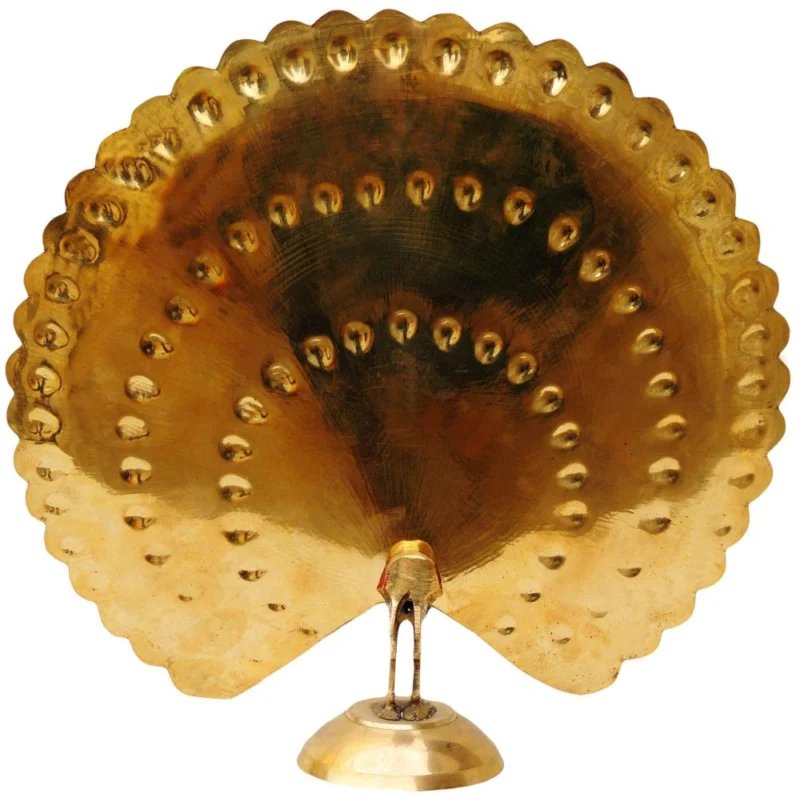 Brass Peacock Showpiece (More), 10.5 inch