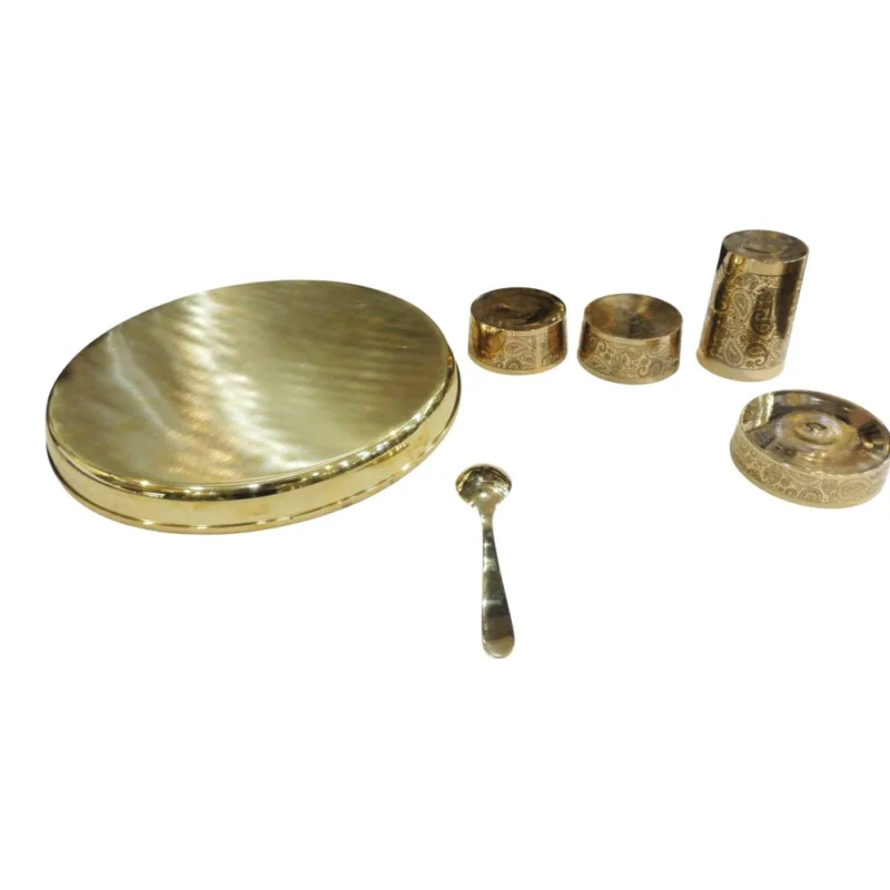 Brass Dinner Plate (Dringking), 12 inch