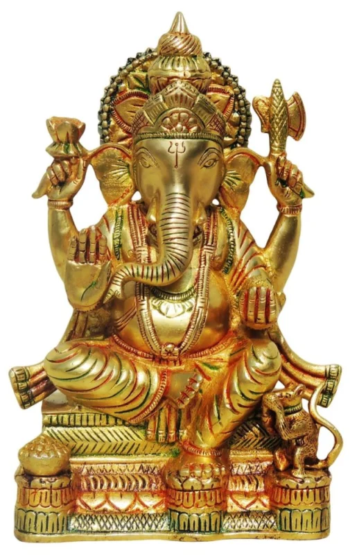 Ganesh Ji Idol in Brass, 4 kg