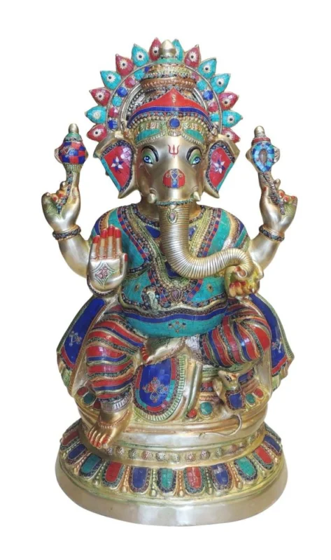 Ganesh Ji Idol in Brass, 51.5 kg