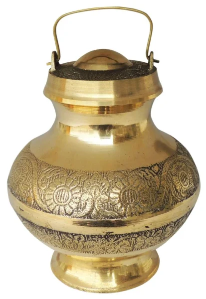 Brass Ganga Jali, 820 ml, 7 inch, brass, Vedikcraft Moradabad