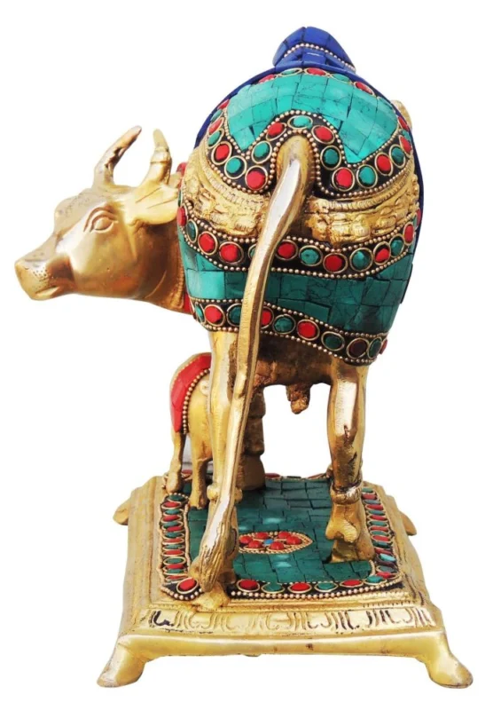 Brass Cow Showpiece (Gaye Bachadha)