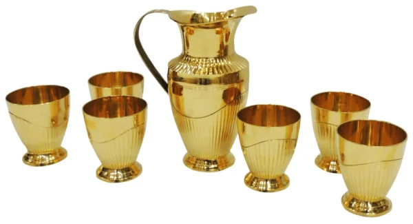 Brass Jug (Lemon), brass, Vedikcraft Moradabad