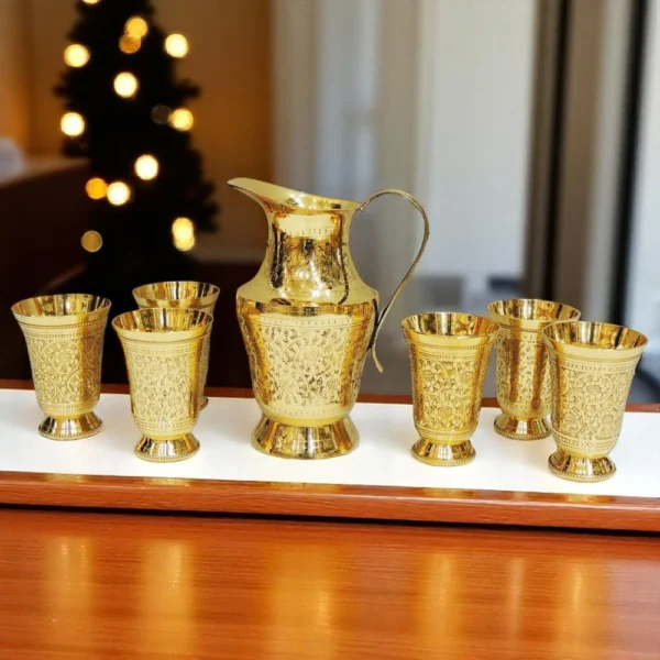 Brass Jug (Lemon), brass, Vedikcraft Moradabad