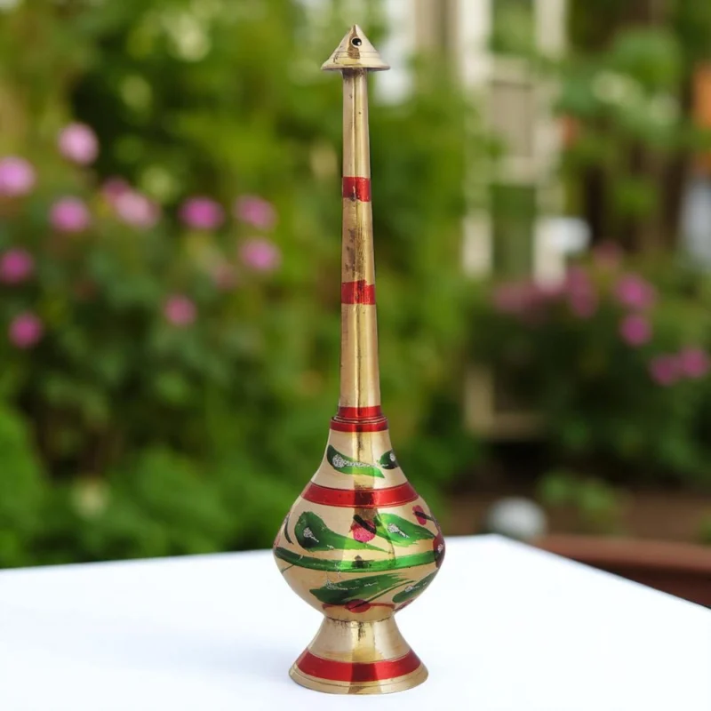 Brass Gulab Pash for Pooja (Rosewater Sprinklers), 2 inch