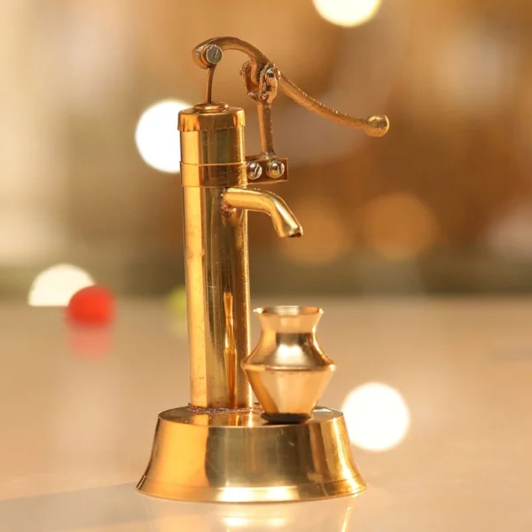 Brass Miniature Hand Pump Nal Tory fo In Working Conditions, 5 inch, brass, Vedikcraft Moradabad