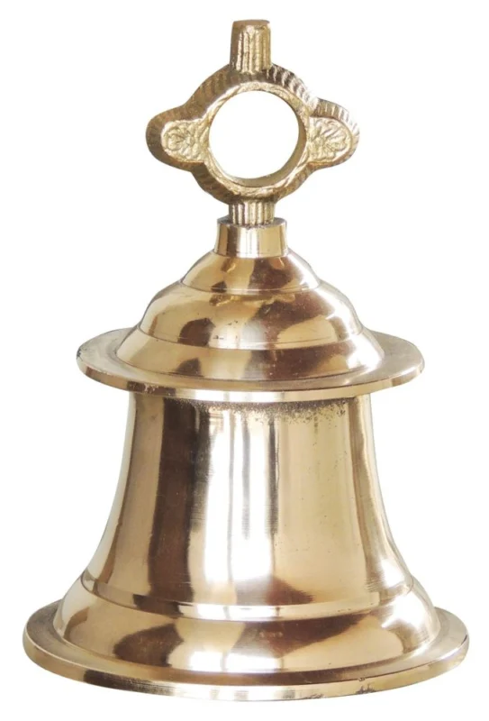 Brass Hanging Temple Bell (Ghanti), 10 inch, 3.36 kg