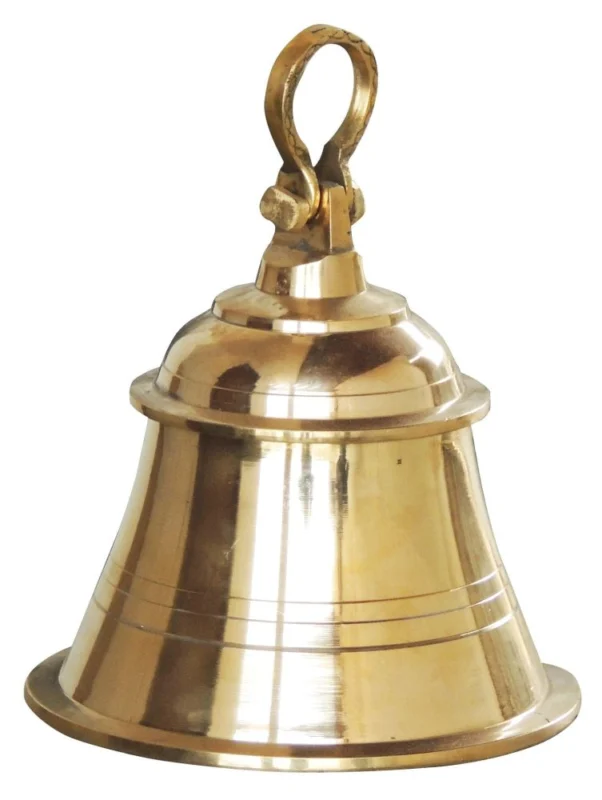 Brass Hanging Temple Bell (Ghanti), 10.5 inch, 3.12 kg