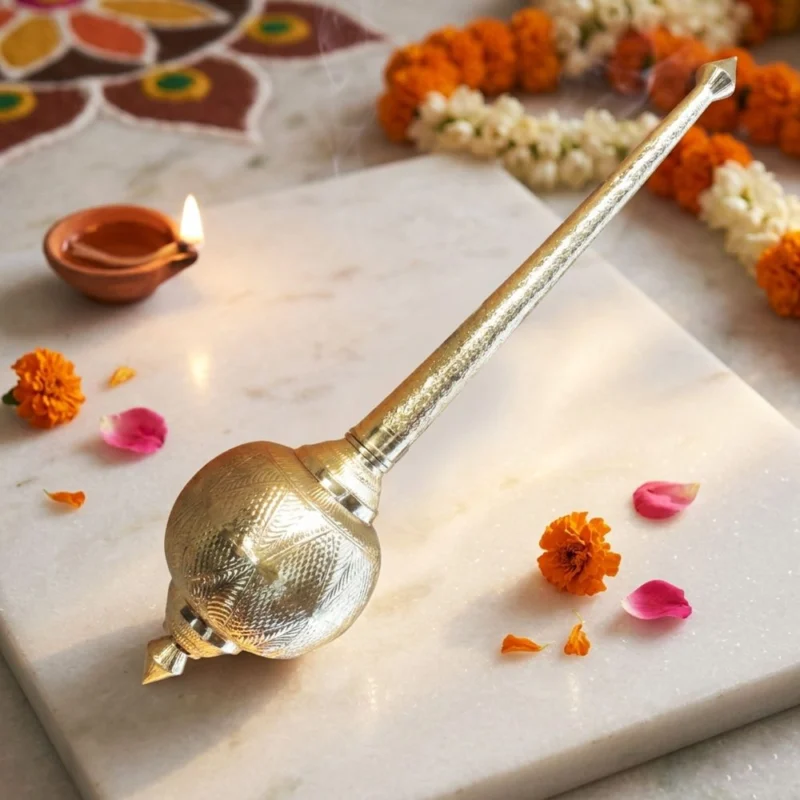 Brass Hanuman Gada for Pooja, 73 inch