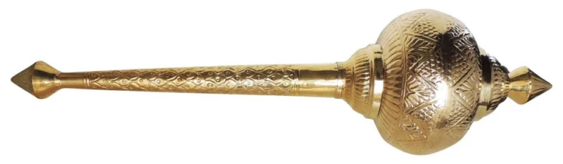 Brass Hanuman Gada for Pooja, 39 inch