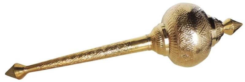 Brass Hanuman Gada for Pooja, 39 inch