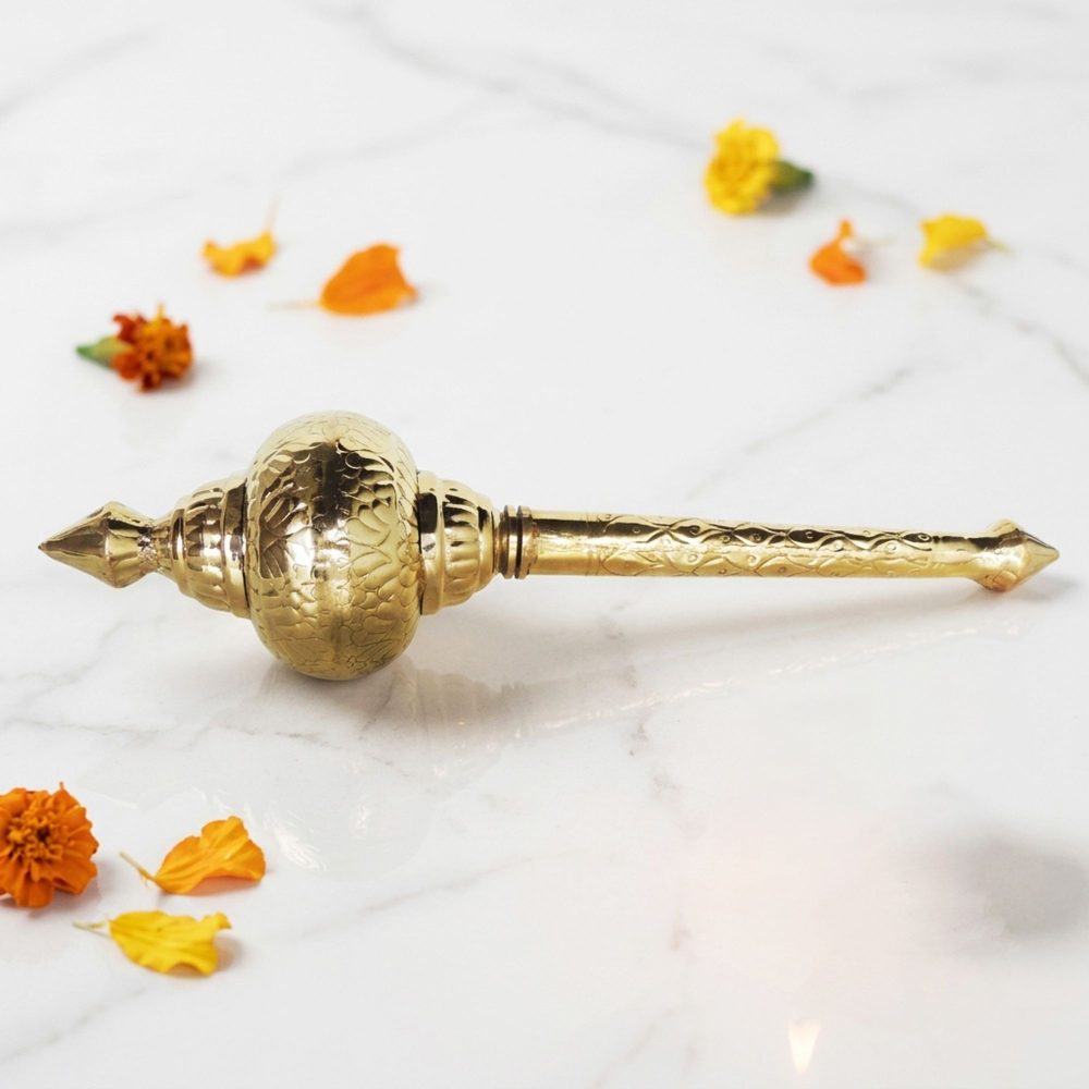Brass Hanuman Gada for Pooja, brass, Vedikcraft Moradabad