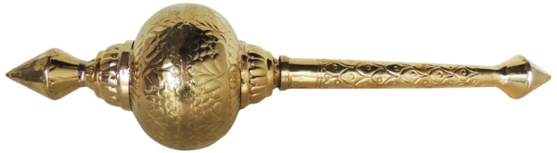 Brass Hanuman Gada for Pooja, 22 inch