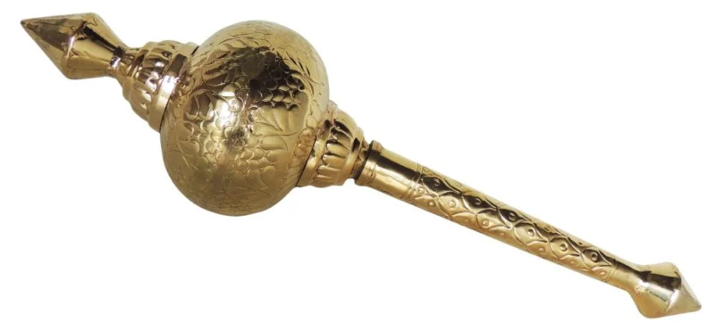Brass Hanuman Gada for Pooja, 22 inch
